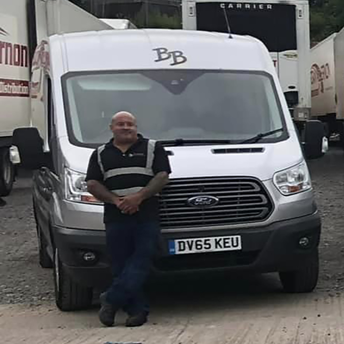 BBCommercials - Barry Briggs with his van